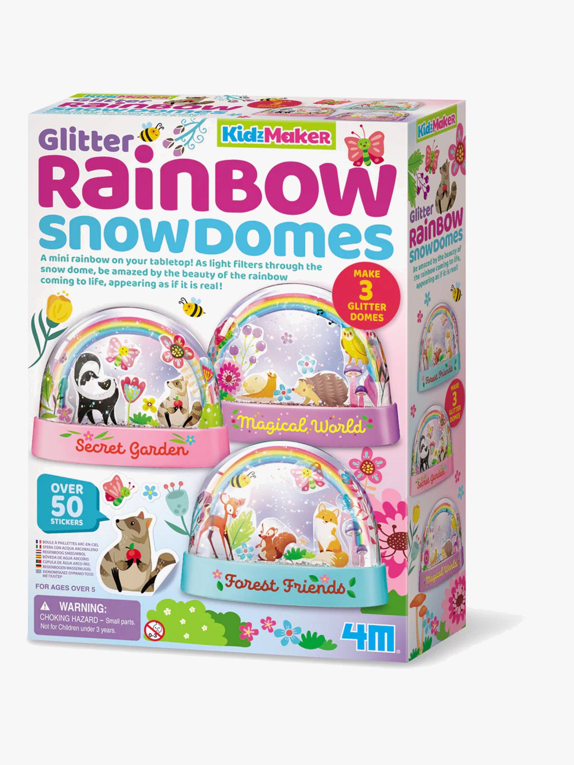 4M KidzMaker DIY-Set Regenbogen Schneekugel von 4M