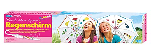 4M KidzMaker - Regenschirm Bemalset, Kreativset für Kinder, Regenschirm selbst bemalen, inklusive Schablonen und Farben, DIY, fördert Kreativität und Selbstständigkeit von 4M