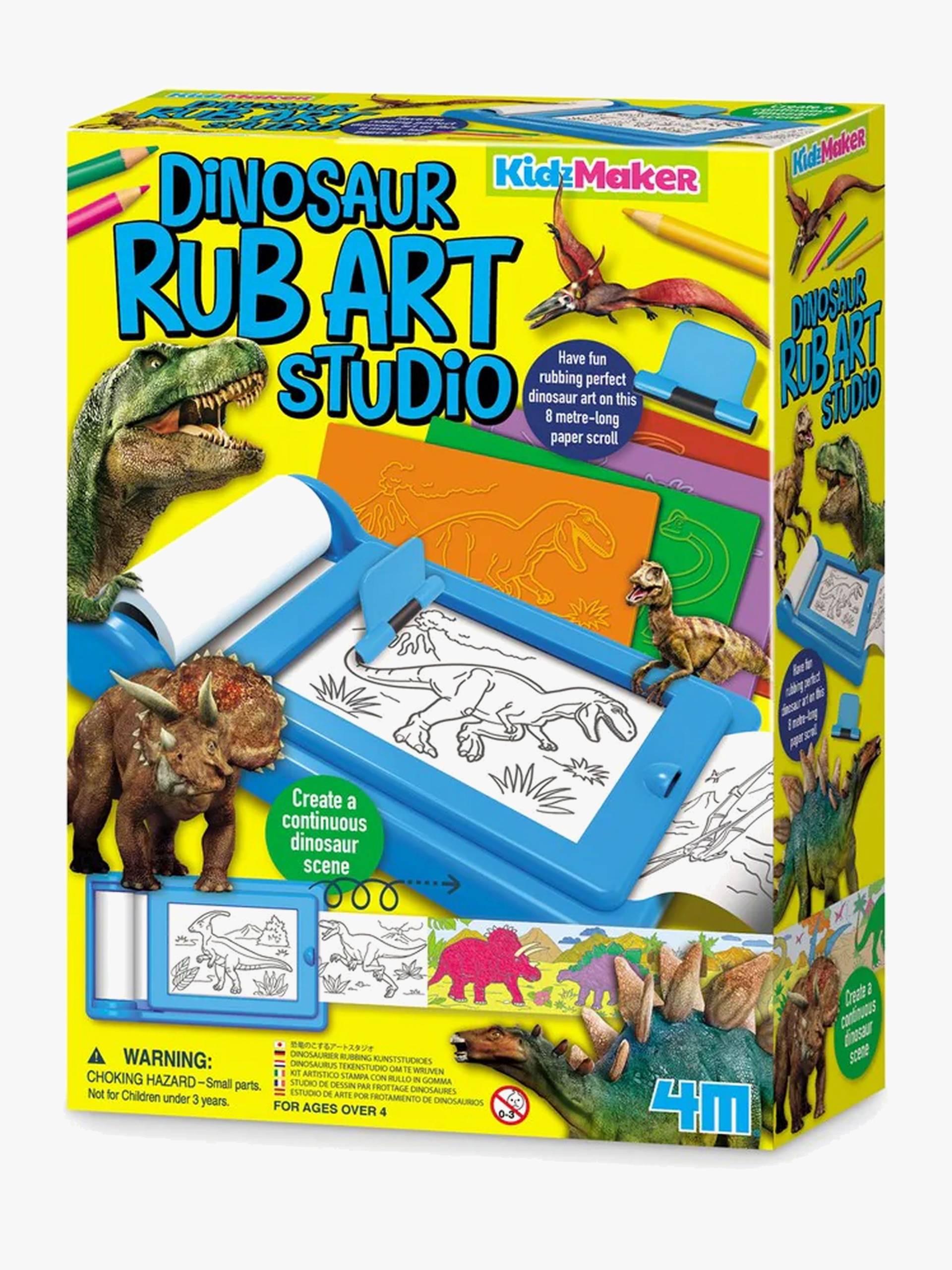4M KidzMaker Rub Art Dinosaurier 4M KidzMaker Rub Art Dinosaurier von 4M