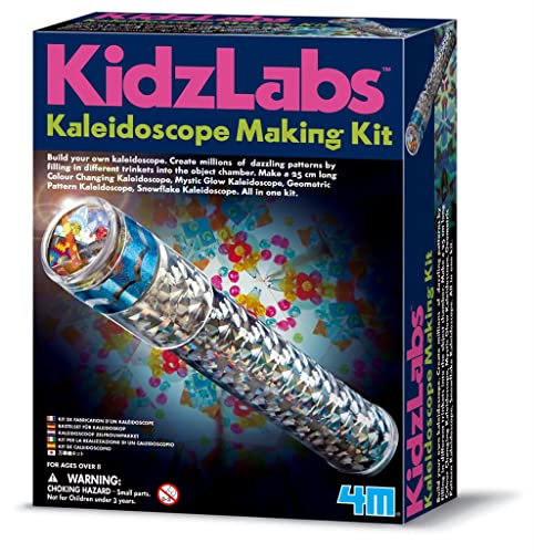 4M Kidzlabs: KALIDOSKOP Fertigungsset mit Materialien im Lieferumfang enthalten oder eigene Phantasie, Box 17 x 22 x 6 cm, 8+ von 4M