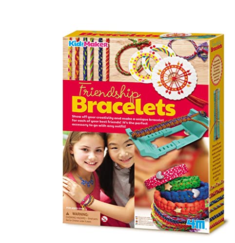 4M 404728 Friendship Bracelets Craft Kit, Multi-Colour von 4M