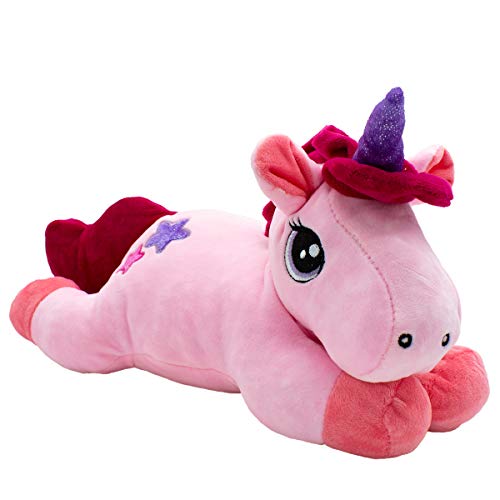 4betterdays.com NATURlich leben! Zirben-Einhorn | gefüllt mit 100% naturreinen Zirbenflocken | Handgefertigt in Österreich Länge 37 cm - Einhorn Stofftier - Plüsch Unicorn von 4betterdays.com NATURlich leben!