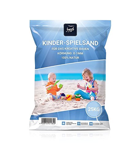 Best for Garden 25kg Spielsand Quarzsand für Sandkasten Dekosand TÜV geprüft TOP Qualität (75 KG) von 4myBaby GmbH