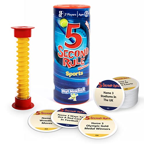 5 Second Rule Mini-Sport, Sport-Trivia, Familienspaß, Spieleabend, Reise-Trivia, ab 8 Jahren 5 Second Rule Mini-Sport, Sport-Trivia, Familienspaß, Spieleabend, Reise-Trivia, ab 8 Jahren von 5 SECOND RULE