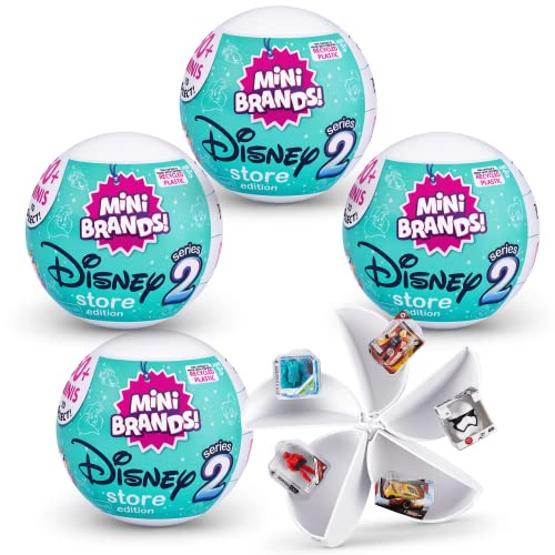 5 SURPRISE Mini Brands Disney Store Serie 2 Überraschungskapsel (4er Pack) von 5 SURPRISE