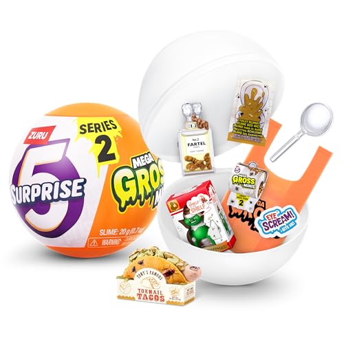 5 Surprise Mega Gross Minis Serie 2 von ZURU, geheim, sammelbar, mini, Parodie(1 Kapsel) von 5 SURPRISE