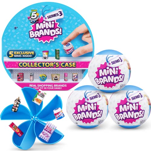 Mini Brands 5 Surprise UK Series 3 Starter-Pack (1 Etui und 3 Kapseln) von ZURU von Mini Brands