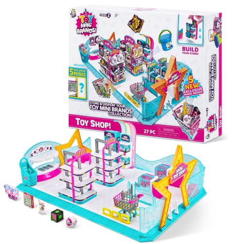 Mini Brands Mini Toy Shop Playset Series 2, Includes 5 Exclusive Mystery Mini Collectibles, Store and Display Collectible Mini Toys von Mini Brands