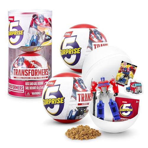 5 Surprise Transformers Serie 1 (2 Kapsel) von ZURU, Überraschungsbox mit lizenziertem Transformer zum Sammeln, Überraschung zum Auspacken, Spielzeug für Jungen, ab 3 Jahren von 5 SURPRISE