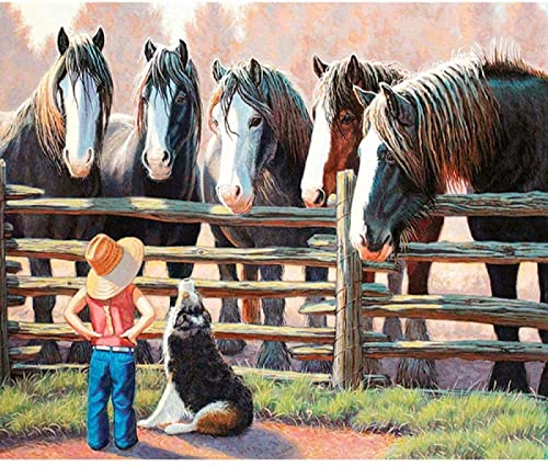 Pferdestall 500 Teile Bilderrätsel Entspannung Spaß Puzzle Umweltfreundliches Familienpuzzle Liebhaber Puzzlespaß von 501