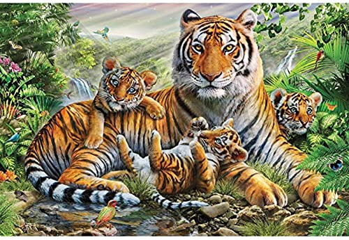 Tiger 500 Teile Spaß Puzzle Künstlerisches Puzzlespaß Geschenk Puzzle Legespiel Freunde Dekoration Puzzle von 501