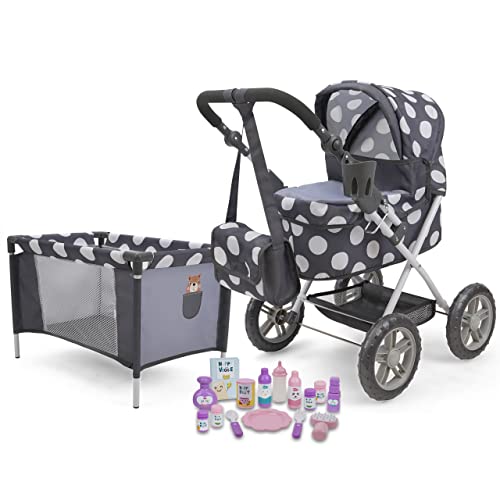 509 Crew Doll Stroller Pram 18 Piece Combo Value Play Set, Ages 3+ von 509