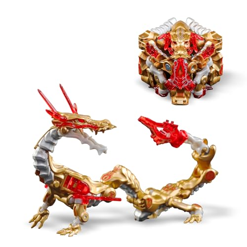 52TOYS INFINITYBOX IB-04 Chinese Dragon-Golden Dragon Deformation Spielzeug, Kinderspielzeug ab 15 Jahre Jungen, wertvolle Action Figur, Bunt Geschenk für Geburtstag, Party, Weinachten von 52TOYS