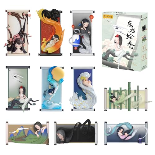 52TOYS Zufällige Figurine Sleep Chinese Scrolls, Chibi Sammel Figur 3 Inch für Tisch Dekoration, Mini Spielzeug Geschenk für Geburtstag, Party 52TOYS Zufällige Figurine Sleep Chinese Scrolls, Chibi Sammel Figur 3 Inch für Tisch Dekoration, Mini Spielzeug Geschenk für Geburtstag, Party von 52TOYS