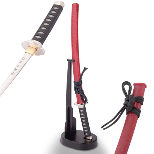 Brieföffner Schwert Mini Katana Schwert Scharf Echt 20 cm Hergestellt in Japan mit Ständer Brieföffner edel Japanische Clans (Sakamoto Ryouma MT-32R) von 57 SPECIAL REPLICAS