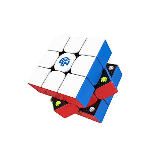 GAN 356M Speed Cube, 3x3 Magnetic Magic Cube, Lite Version, 3x3x3 Gans 356M Puzzle Cube Spielzeug Geschenk für Kinder Kinder Erwachsene, leicht von 66 MING YING