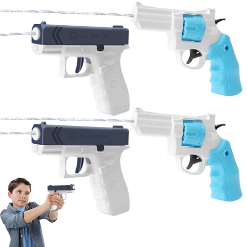 4 Stück Wasserpistole Kinder,Wasserpistolen Klein,Wasser Spritzpistole Kunststoff,Links Rad Spielzeug,Water Gun,Sommer Schwimmbad Pool Strand Wasserschlacht Wasserspritzpistole Spielzeug von 71Nmly