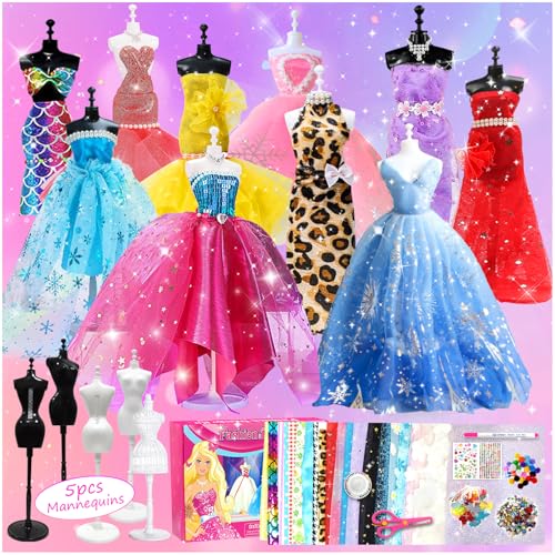 800+ Stücke Modedesign Mädchen,Bastelset Kinder,DIY Kunst und Bastelset,Kunst Kleidung Basteln Nähsets,Mit 5 Mannequins Lernspielzeug,Weihnachten Geschenke Kinder Mädchen 800+ Stücke Modedesign Mädchen,Bastelset Kinder,DIY Kunst und Bastelset,Kunst Kleidung Basteln Nähsets,Mit 5 Mannequins Lernspielzeug,Weihnachten Geschenke Kinder Mädchen von 71Nmly
