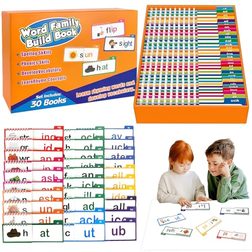 Sichtwörter Flash Cards,Read and Rhyme Flip Books,Word Family Build Aktivitätsbücher,ABC Wortschatz Flash Karten,Sichtwörter Karteikarte für Kinder,Wortfamilien Lernkarten Sichtwörter Flash Cards,Read and Rhyme Flip Books,Word Family Build Aktivitätsbücher,ABC Wortschatz Flash Karten,Sichtwörter Karteikarte für Kinder,Wortfamilien Lernkarten von 71Nmly