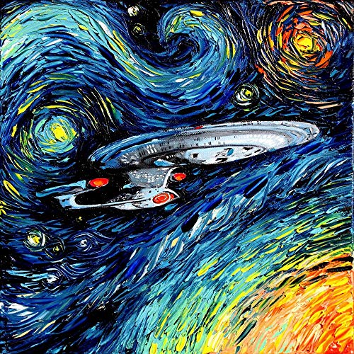 72Tdfc - Ölgemälde Malen Nach Zahlen Für Erwachsene - Star Trek Filmplakat - Anfänger Kreatives Gemälde Auf Leinwand 16X20 Inch von 72Tdfc