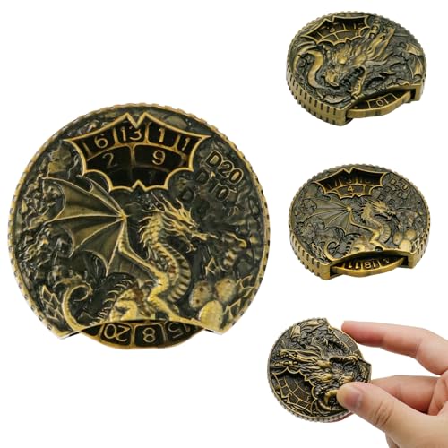 7JI DND Radwürfel Spinner, 7-in-1 Drachen Metallische D&D Würfel, Spinnendes Würfelrad DND-Würfel,Dungeons and Dragon Spiel,Zahnrad Roulette Würfel Spinner, RPG Rollenspiel Tischspiel Geschenke 7JI DND Radwürfel Spinner, 7-in-1 Drachen Metallische D&D Würfel, Spinnendes Würfelrad DND-Würfel,Dungeons and Dragon Spiel,Zahnrad Roulette Würfel Spinner, RPG Rollenspiel Tischspiel Geschenke von 7JI