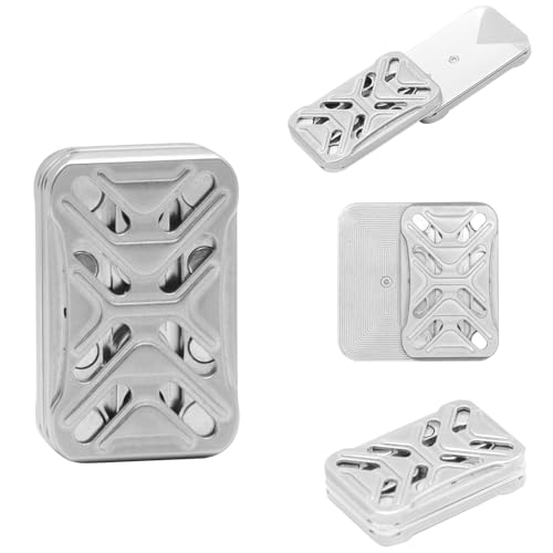 7JI Metall Fidget Slider Spielzeug,Magnetischer Fingerspitzenschieber,Fidget Toys Erwachsene,Fidget Toy,EDC Metall Fidget Slider,ADHD Dekompression Metallschieber Spielzeug von 7JI