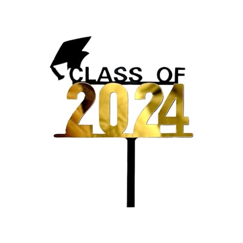 2024 Graduation Kuchen Cake Toppers, Graduation Tortendeko Cake Dekoration Bachelor Hut Kuchen Deko Graduierung Cupcake Toppers für Abschlussfeiern Abschlussparty Abschlussproms (G) von 95sCloud-1