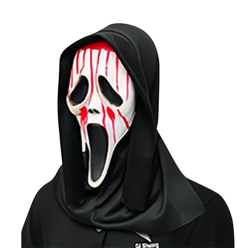 95sCloud-1 Halloween Ghostface Gruselige Maske Geist Scream Gesichtsmaske Horrorfilm Maske Schrei Party Maske Adult Ghost Face Mask Scary Halloween Cosplay Requisite für Party, Fasching, Hallowee (B) 95sCloud-1 Halloween Ghostface Gruselige Maske Geist Scream Gesichtsmaske Horrorfilm Maske Schrei Party Maske Adult Ghost Face Mask Scary Halloween Cosplay Requisite für Party, Fasching, Hallowee (B) von 95sCloud-1