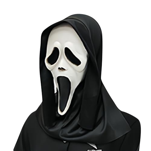 95sCloud-1 Halloween Ghostface Gruselige Maske Geist Scream Gesichtsmaske Horrorfilm Maske Schrei Party Maske Adult Ghost Face Mask Scary Halloween Cosplay Requisite für Party, Fasching, Hallowee (A) 95sCloud-1 Halloween Ghostface Gruselige Maske Geist Scream Gesichtsmaske Horrorfilm Maske Schrei Party Maske Adult Ghost Face Mask Scary Halloween Cosplay Requisite für Party, Fasching, Hallowee (A) von 95sCloud-1