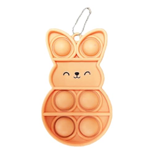 Pop Push It Fidget Toy, Mini Kaninchen Schlüsselbund Toys, Anti Stress Sensorik Pop Figetttoys Spielzeug mit Schlüsselanhänger, Bubble Finger Toys Autismus for ADHS Squeeze Toys Ostern Geschenk (F) Pop Push It Fidget Toy, Mini Kaninchen Schlüsselbund Toys, Anti Stress Sensorik Pop Figetttoys Spielzeug mit Schlüsselanhänger, Bubble Finger Toys Autismus for ADHS Squeeze Toys Ostern Geschenk (F) von 95sCloud-1