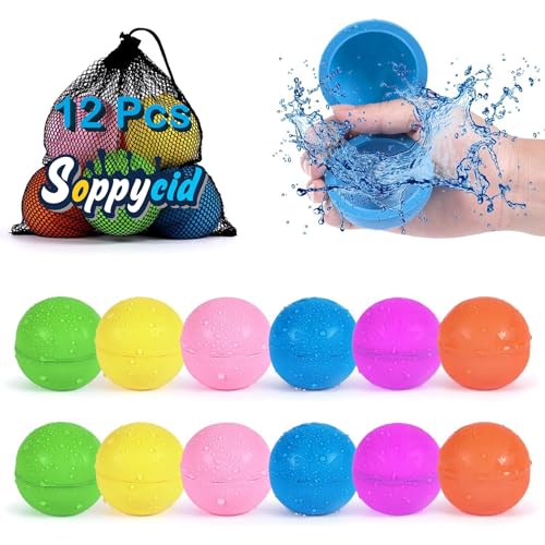 98K Wiederverwendbare Wasserballons mit Netzbeutel, selbstdichtender Silikonball, latexfrei, kein sauberer Ärger, einfach zu befüllen, Sommerspielzeug, Wasserspielzeug, Schwimmbad, Strand, Park, Hof 98K Wiederverwendbare Wasserballons mit Netzbeutel, selbstdichtender Silikonball, latexfrei, kein sauberer Ärger, einfach zu befüllen, Sommerspielzeug, Wasserspielzeug, Schwimmbad, Strand, Park, Hof von 98K