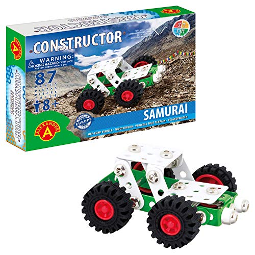 A ALEXANDER 1606 Constructor Samurai Geländewagen Metall Bausatz, 87 Teile Metallbaukasten, Metallbausatz mit Offroader, Werkzeug und Kunststoff Elementen, Konstruktionsspielzeug für Kinder ab 8 Jahre A ALEXANDER 1606 Constructor Samurai Geländewagen Metall Bausatz, 87 Teile Metallbaukasten, Metallbausatz mit Offroader, Werkzeug und Kunststoff Elementen, Konstruktionsspielzeug für Kinder ab 8 Jahre von A ALEXANDER