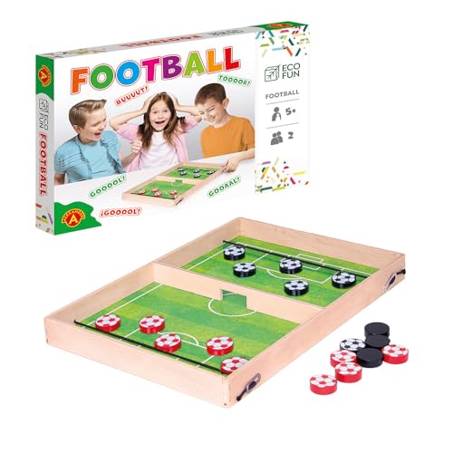 A ALEXANDER - Fußball Brettspiel - Spiel für 2 Personen - Brettspiele ab 5 Jahre, Tischfussball Kinder, Gesellschaftsspiel - aus Holz - 335 x 230 x 28 mm A ALEXANDER - Fußball Brettspiel - Spiel für 2 Personen - Brettspiele ab 5 Jahre, Tischfussball Kinder, Gesellschaftsspiel - aus Holz - 335 x 230 x 28 mm von A ALEXANDER
