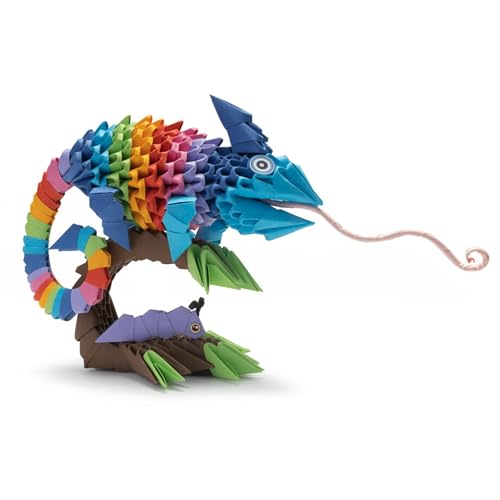 Alexander Origami 3D Chamäleon Kit – 380 Teile – farbenfrohes und originelles Modell – Spielerische Hand-Aktivität für Kinder und Erwachsene Alexander Origami 3D Chamäleon Kit – 380 Teile – farbenfrohes und originelles Modell – Spielerische Hand-Aktivität für Kinder und Erwachsene von A ALEXANDER