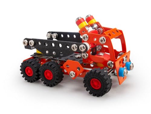 Constructor Lorry – Metallbauspiel – 195 Teile – LKW zum Zusammenbauen – Expertenkoffer ab 8 Jahren von A ALEXANDER