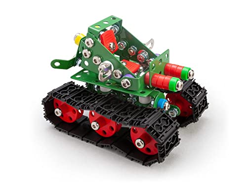 Constructor Tanky – Metallbauspiel – 219 Teile – Raupenfahrzeug zum Zusammenbauen – STEM Koffer ab 8 Jahren Constructor Tanky – Metallbauspiel – 219 Teile – Raupenfahrzeug zum Zusammenbauen – STEM Koffer ab 8 Jahren von A ALEXANDER