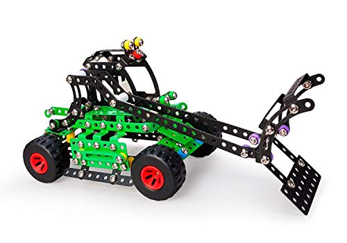 A ALEXANDER 1909 Constructor PRO Manta 5 in 1 Metall Bausatz Set, 443 Teile Metallbaukasten, Metallbausatz mit Fahrzeug, Werkzeug & Kunststoff Elementen, Konstruktionsspielzeug für Kinder ab 8 Jahren von A ALEXANDER