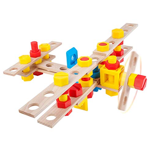 A ALEXANDER 2152 Constructor Junior Set Flugzeug Bausatz, 50 Teile Holzbaukasten, Experimentierkasten mit Holz und Kunststoff Elementen, Konstruktionsspielzeug für Kinder ab 4 Jahren A ALEXANDER 2152 Constructor Junior Set Flugzeug Bausatz, 50 Teile Holzbaukasten, Experimentierkasten mit Holz und Kunststoff Elementen, Konstruktionsspielzeug für Kinder ab 4 Jahren von A ALEXANDER