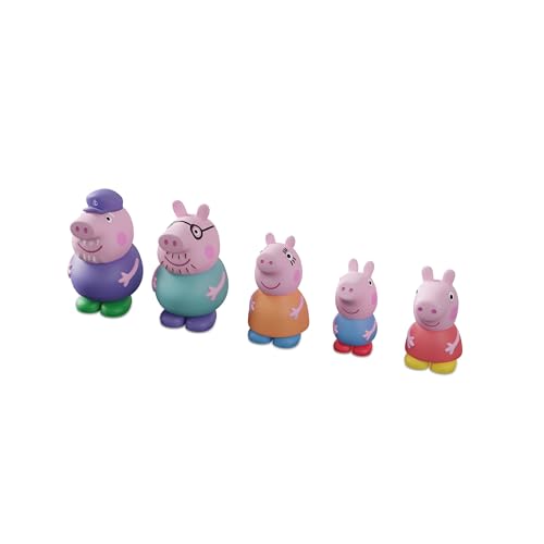 Peppa Pig – Set mit 5 Badefiguren Peppa Wutz – Wasser- und Badespielzeug – inklusive Mama, Papa, Opa, Schorsch und Peppa (DeQube 919D00048) Peppa Pig – Set mit 5 Badefiguren Peppa Wutz – Wasser- und Badespielzeug – inklusive Mama, Papa, Opa, Schorsch und Peppa (DeQube 919D00048) von DQB DeQUBE