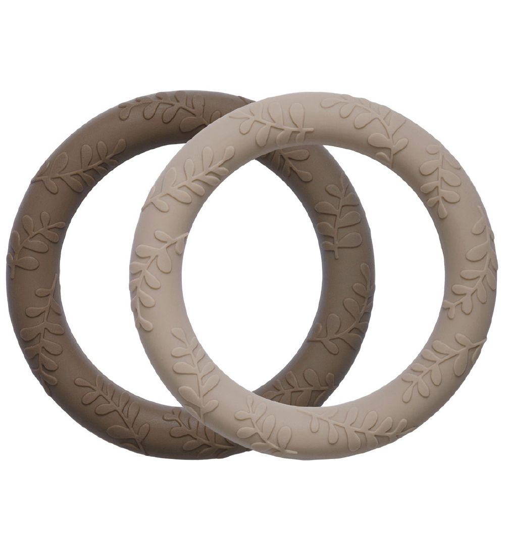 A Little Lovely Company Beißring - 2er-Pack - Blätter - Taupe - A Little Lovely Company - One Size - Beißringe A Little Lovely Company Beißring - 2er-Pack - Blätter - Taupe - A Little Lovely Company - One Size - Beißringe von A Little Lovely Company