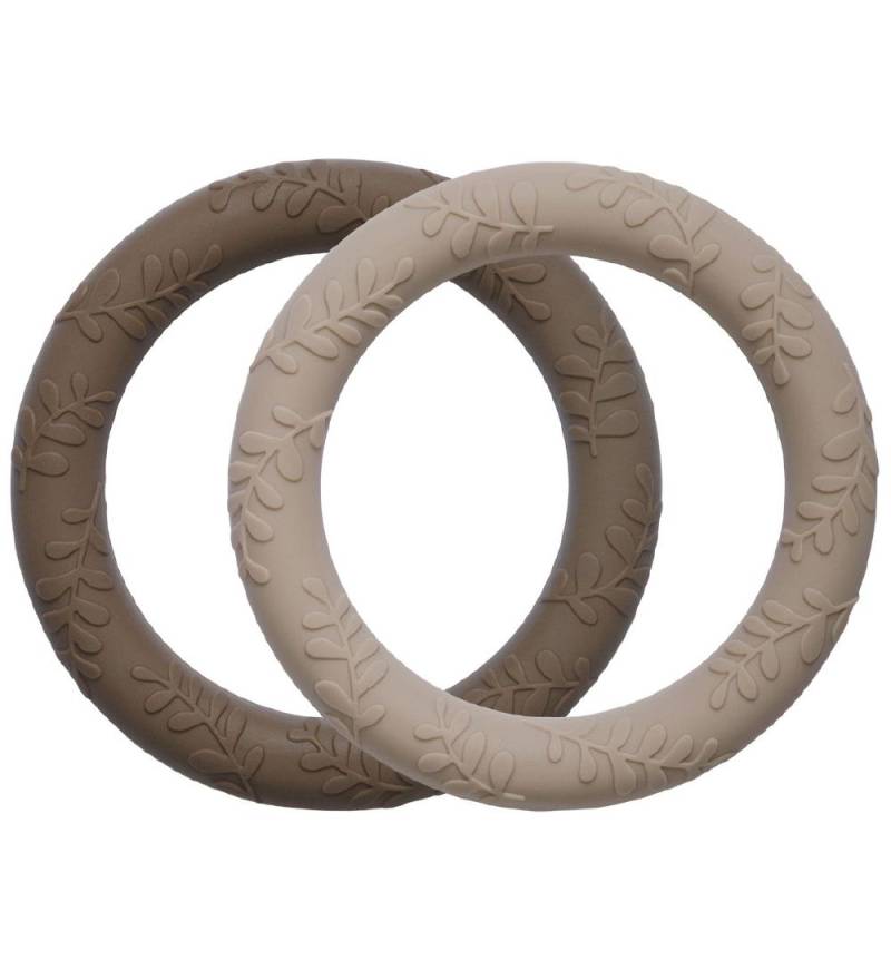 A Little Lovely Company Beißring - 2er-Pack - Blätter - Taupe - A Little Lovely Company - One Size - Beißringe A Little Lovely Company Beißring - 2er-Pack - Blätter - Taupe - A Little Lovely Company - One Size - Beißringe von A Little Lovely Company