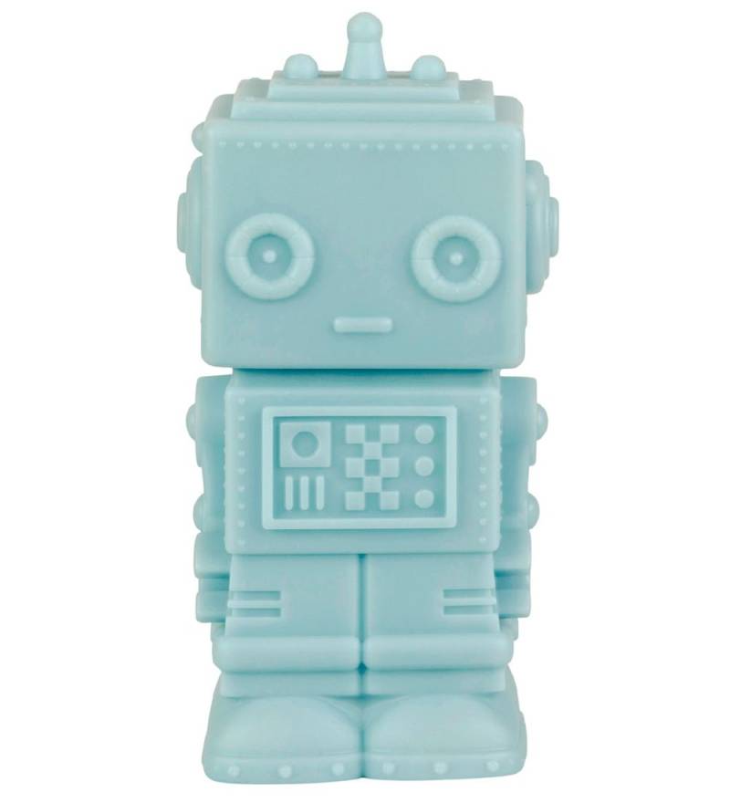 A Little Lovely Company Lampe - 14 cm - Robot - Rauchig Blue - A Little Lovely Company - One Size - Nachtlicht A Little Lovely Company Lampe - 14 cm - Robot - Rauchig Blue - A Little Lovely Company - One Size - Nachtlicht von A Little Lovely Company