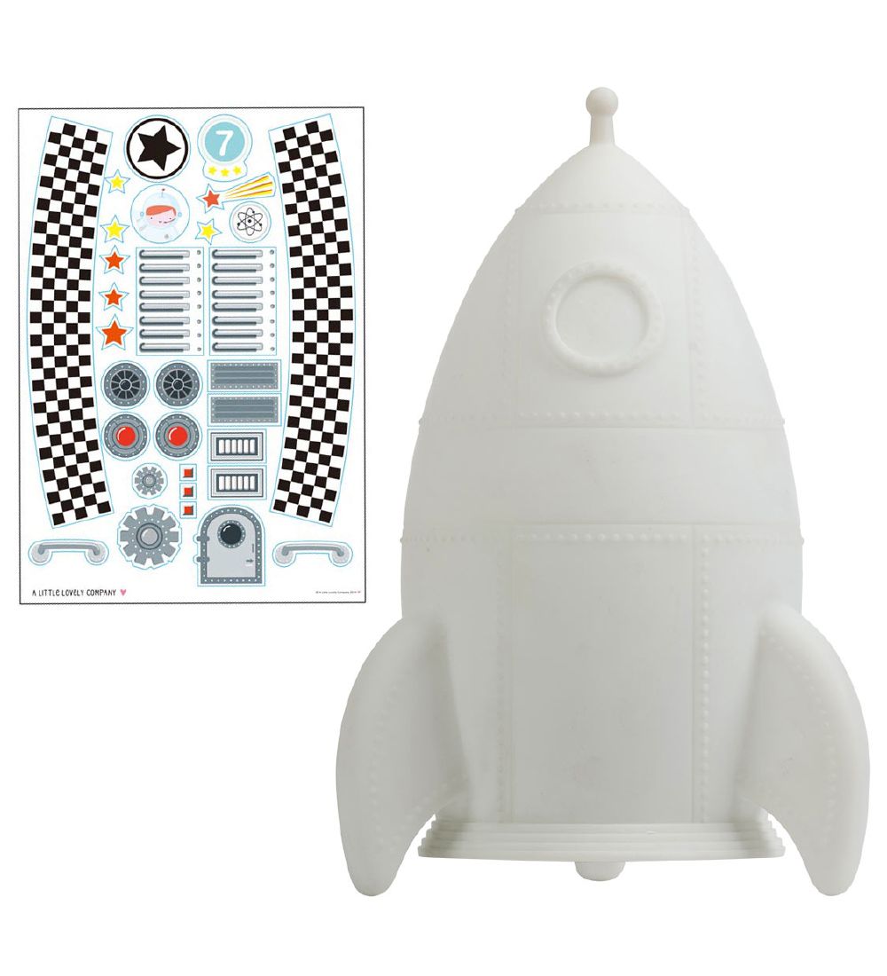 A Little Lovely Company Lampe - 20 cm - Rakete - A Little Lovely Company - One Size - Nachtlicht A Little Lovely Company Lampe - 20 cm - Rakete - A Little Lovely Company - One Size - Nachtlicht von A Little Lovely Company