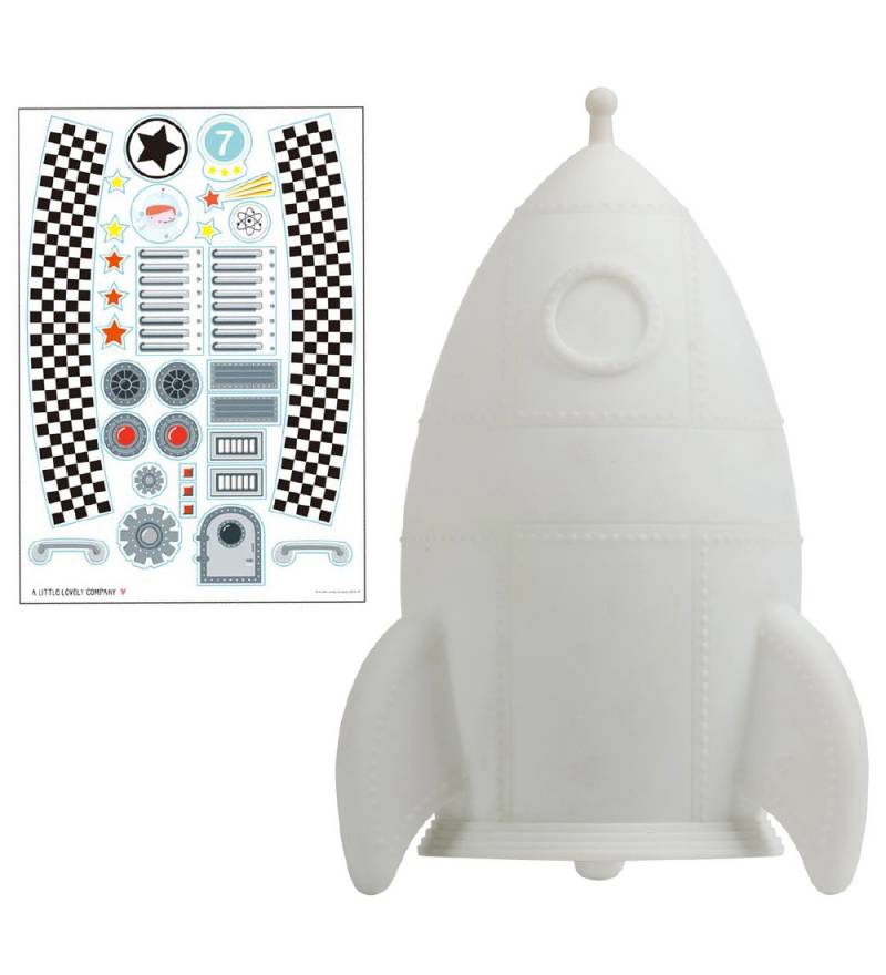 A Little Lovely Company Lampe - 20 cm - Rakete - A Little Lovely Company - One Size - Nachtlicht A Little Lovely Company Lampe - 20 cm - Rakete - A Little Lovely Company - One Size - Nachtlicht von A Little Lovely Company