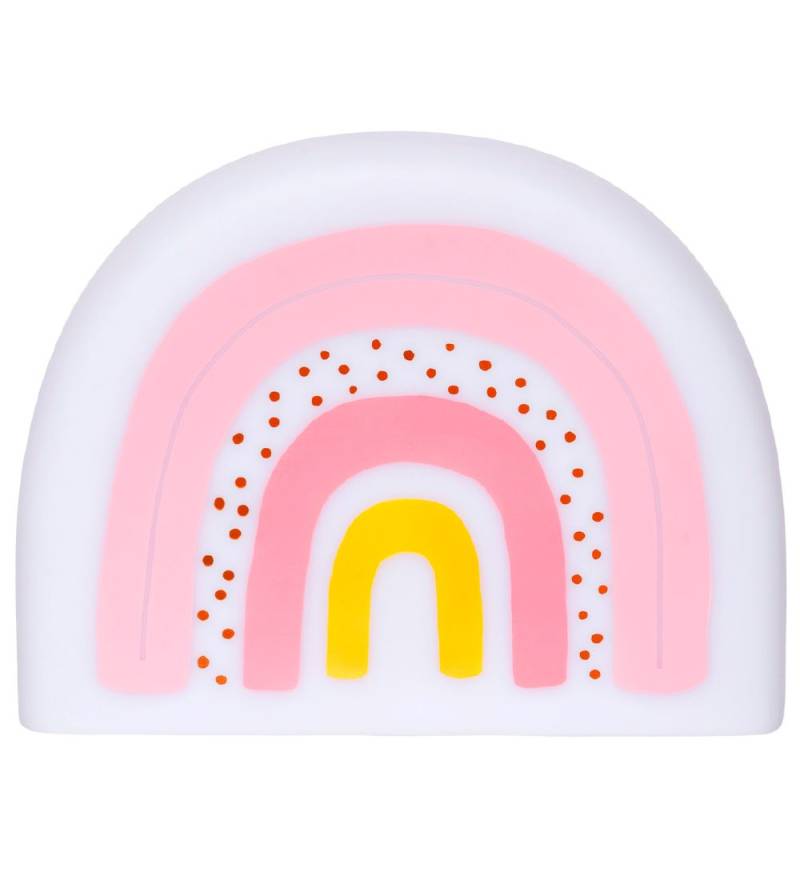 A Little Lovely Company Nachtlampe - 21 cm - Rainbow - Weiß/Rosa - A Little Lovely Company - One Size - Nachtlicht A Little Lovely Company Nachtlampe - 21 cm - Rainbow - Weiß/Rosa - A Little Lovely Company - One Size - Nachtlicht von A Little Lovely Company