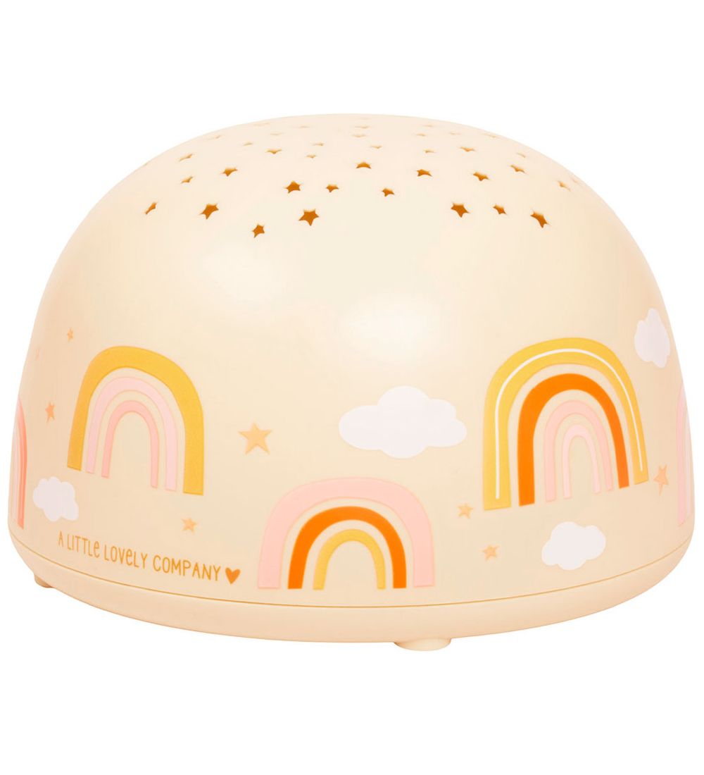 A Little Lovely Company Projektorlampe - 14x9 cm - Regenbogen - A Little Lovely Company - One Size - Nachtlicht von A Little Lovely Company