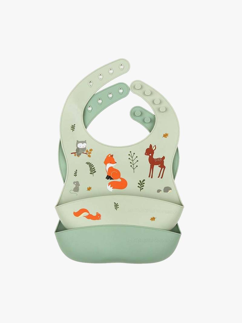 A Little Lovely Company Silikon-Lätzchen 2er-Pack, Forest Friends A Little Lovely Company Silikon-Lätzchen 2er-Pack, Forest Friends von A Little Lovely Company