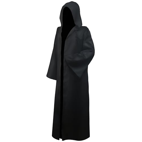 A-SZCXTOP Adult Umhang mit Kapuze,Halloween Mittelalter Jedi Ritter Cosplay Kostüm Robe Tunika Outfit Uniform A-SZCXTOP Adult Umhang mit Kapuze,Halloween Mittelalter Jedi Ritter Cosplay Kostüm Robe Tunika Outfit Uniform von A-SZCXTOP