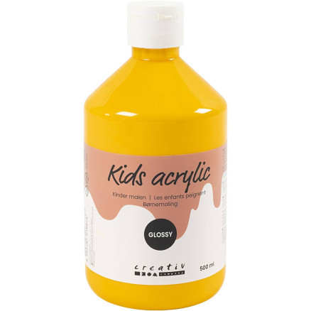 Acrylfarbe Glänzend, Gelb, 500 ml/ 1 Fl. von A-color