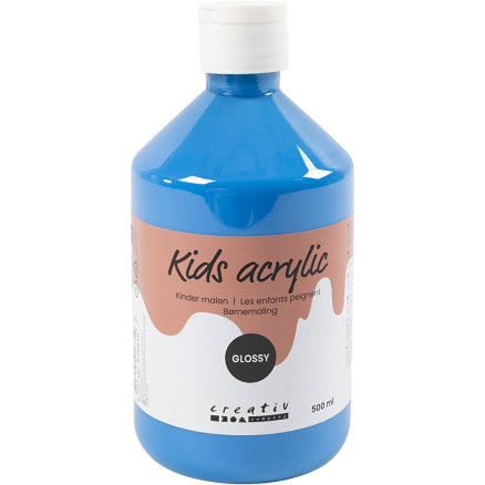 Acrylfarbe Glänzend, Primärblau, 500 ml/ 1 Fl. von A-color